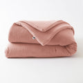 Duvet - Double Gauze Plain Cotton - Gaia - Peach Pink