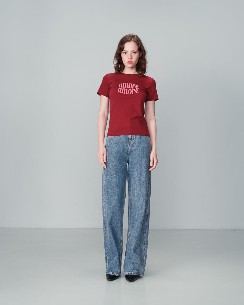 TEESHIRT BORDEAUX NICOLETTE BORDEAUX