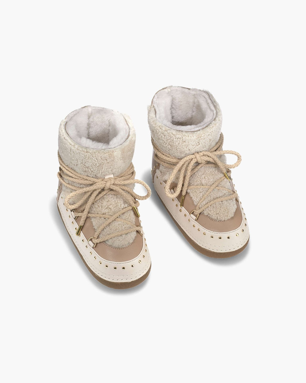 Botas Rock Rizadas - Beige