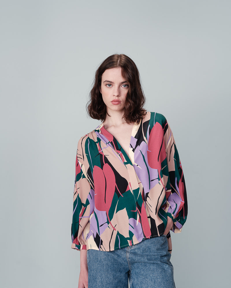 MULTICOLOURED BLOUSE NYMPHEA MULTICOLOURED