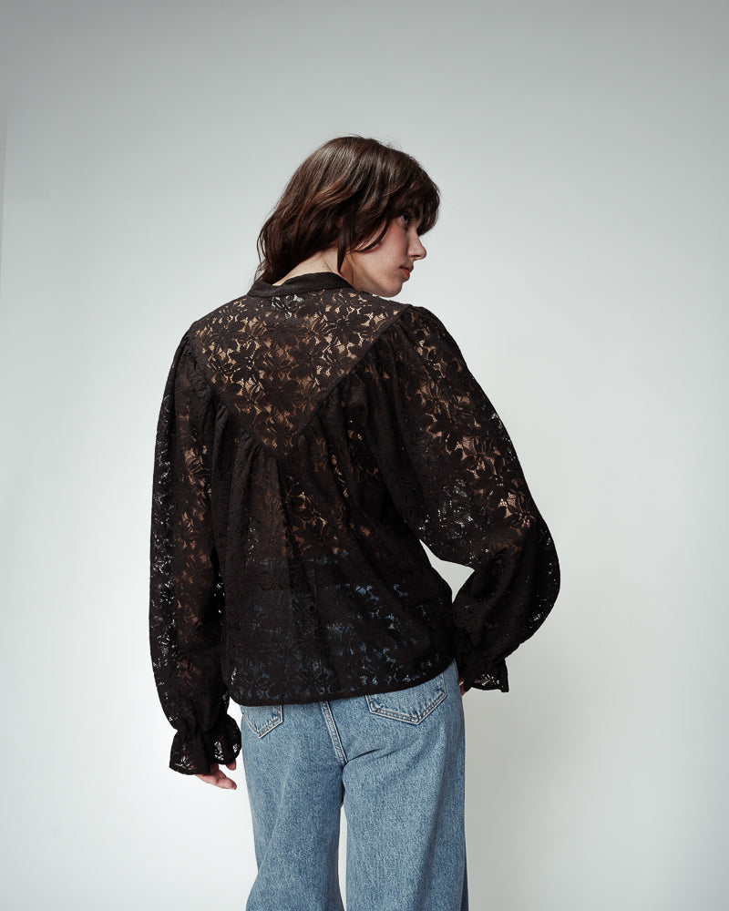 BLACK BLOUSE ORNELLA BLACK