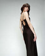 LONG BLACK DRESS ORPHEE BLACK