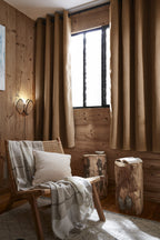 Blackout Curtain + Fleece - Polyester - Bjorn - Camel