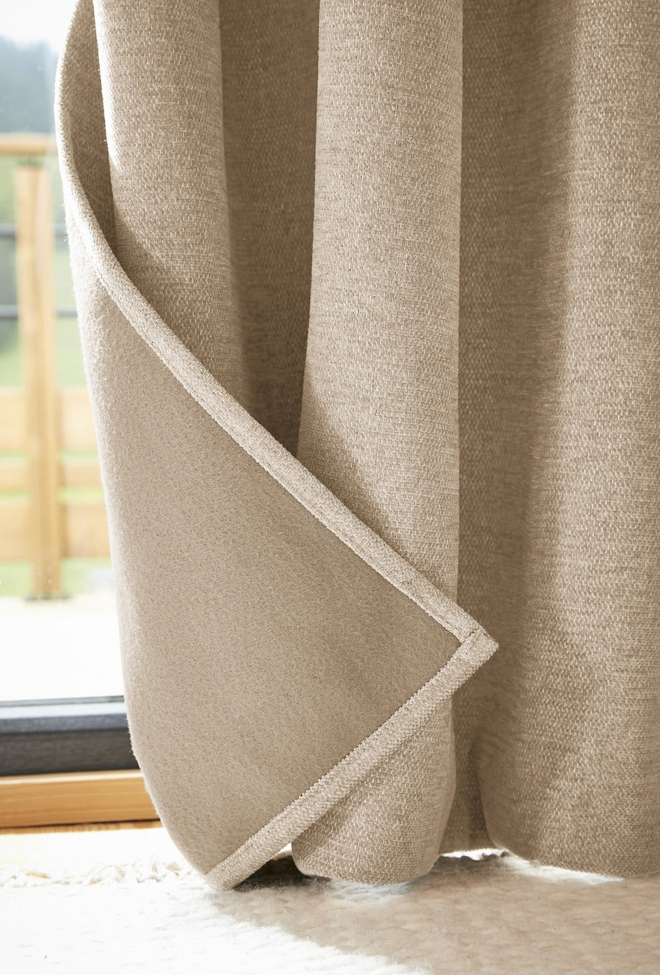 Blackout Curtain + Fleece - Polyester - Bjorn - Linen
