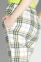 The Silvana Neon Tartan Pants