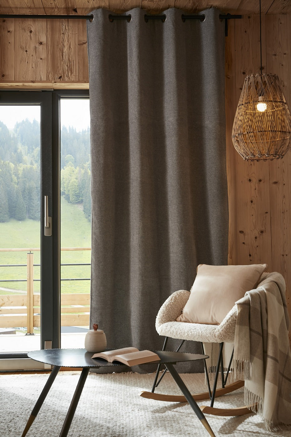 Bjorn - Blackout Curtain + Fleece - Polyester - Titanium