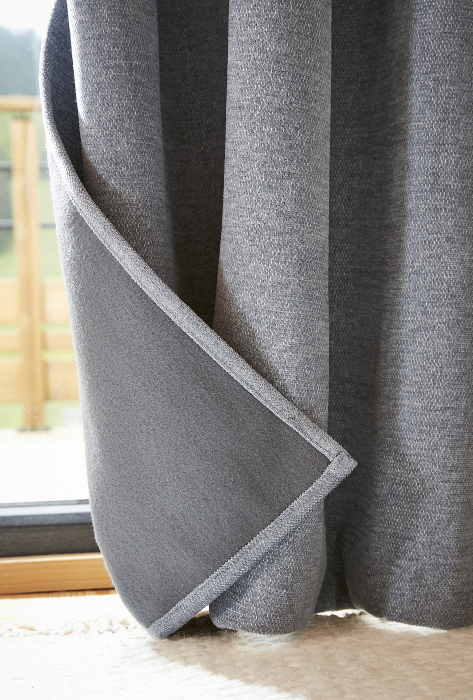 Bjorn - Blackout Curtain + Fleece - Polyester - Titanium