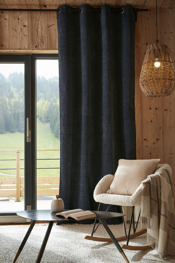 Blackout Curtain + Fleece - Polyester - Bjorn - Midnight