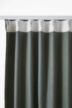 Blackout Curtain with Gathered Tape + Fleece Lining - Polyester - Bjorn - Rosemary