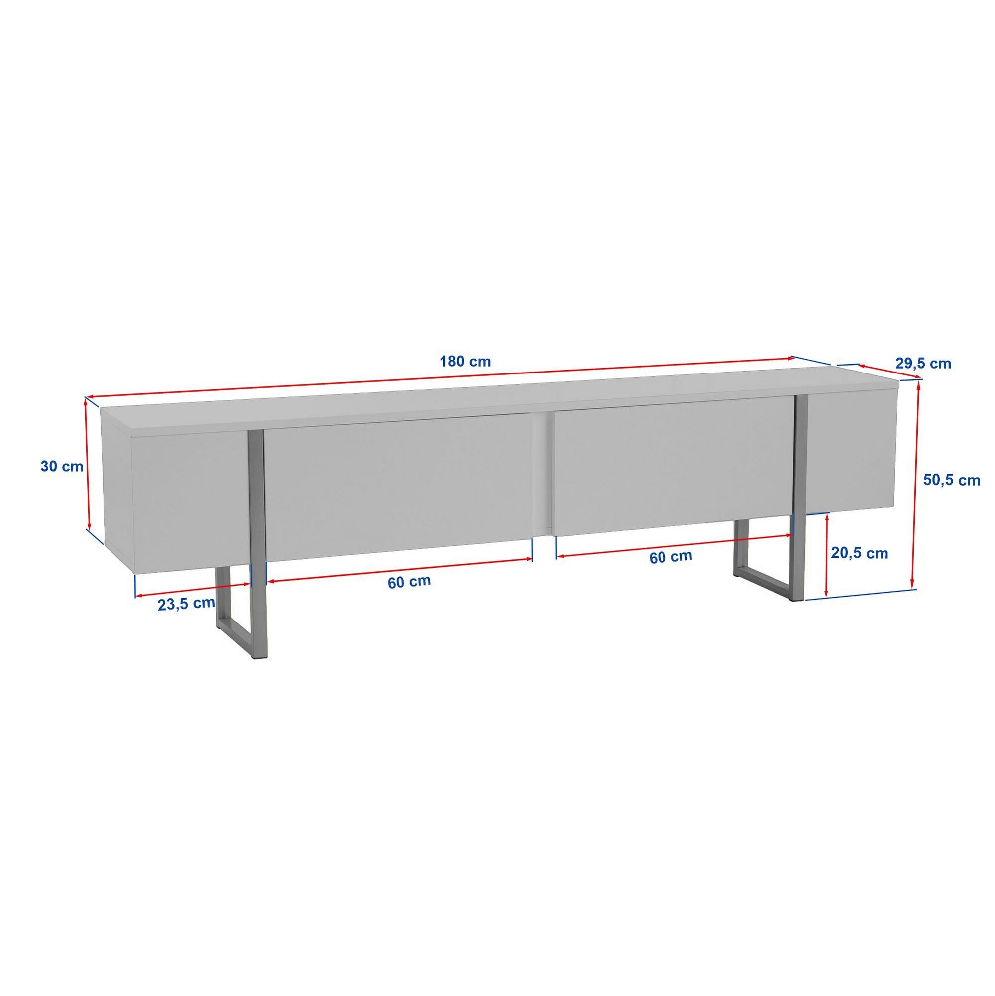 Onera - TV Stand - Anthracite/Black