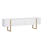 Onera - TV Stand - White/Gold