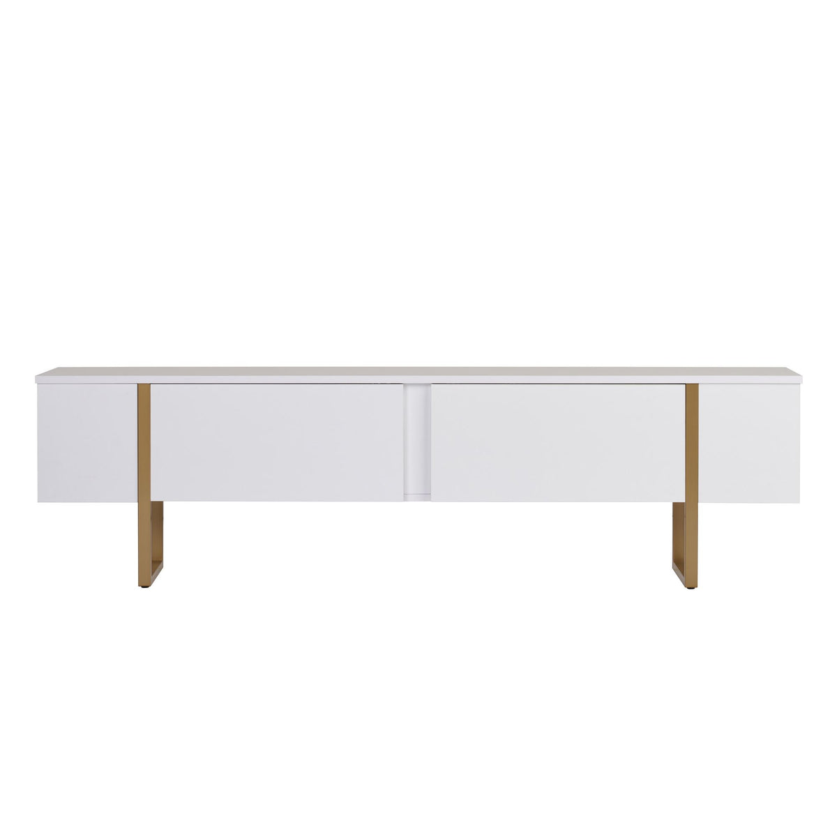 Onera - TV Stand - White/Gold