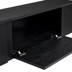 Onera - TV Stand - Black Wood/Black