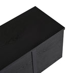 Onera - TV Stand - Black Wood/Black
