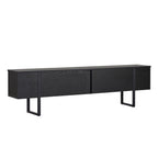 Onera - TV Stand - Black Wood/Black