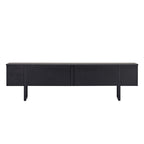 Onera - TV Stand - Black Wood/Black