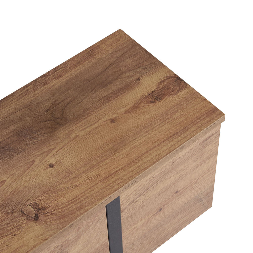 Onera - TV Stand - Atlantic Pine/Black