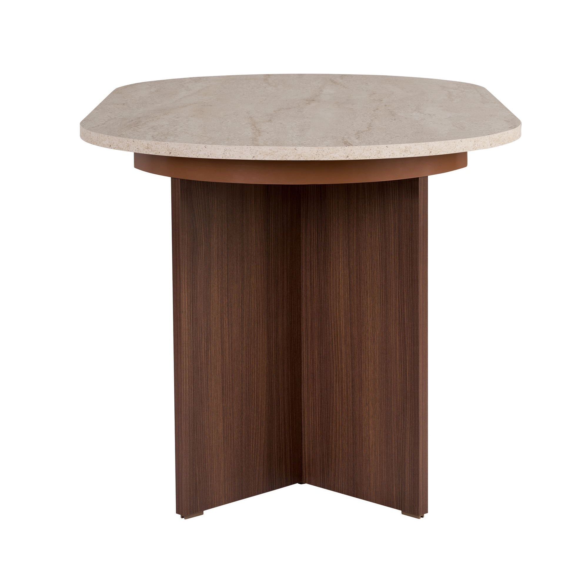 Tables À Manger Extensibles Sorell - Travertin / Noyer Milano