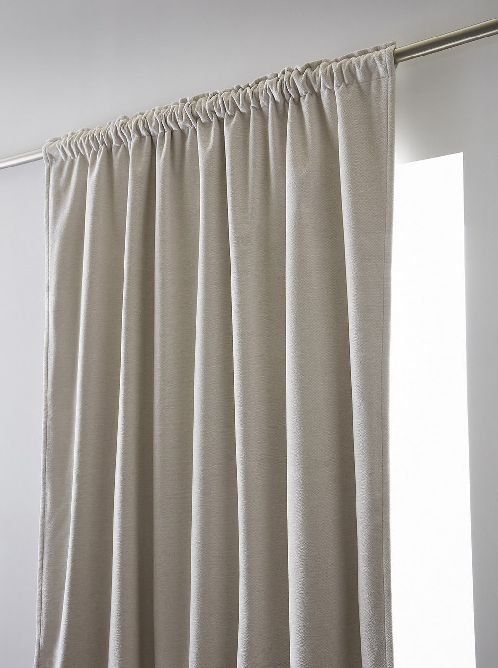 Bjorn - Blackout Curtain with Gathering Tape + Fleece - Polyester - Pampa