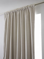 Bjorn - Blackout Curtain with Gathering Tape + Fleece - Polyester - Pampa
