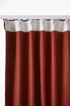 Bjorn - Rideau Galon Fronceur Occultant + Polaire - Polyester - Terracotta