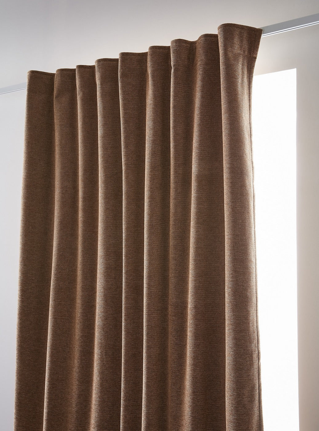 Bjorn - Rideau Galon Fronceur Occultant + Polaire - Polyester - Camel