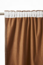 Bjorn - Rideau Galon Fronceur Occultant + Polaire - Polyester - Camel