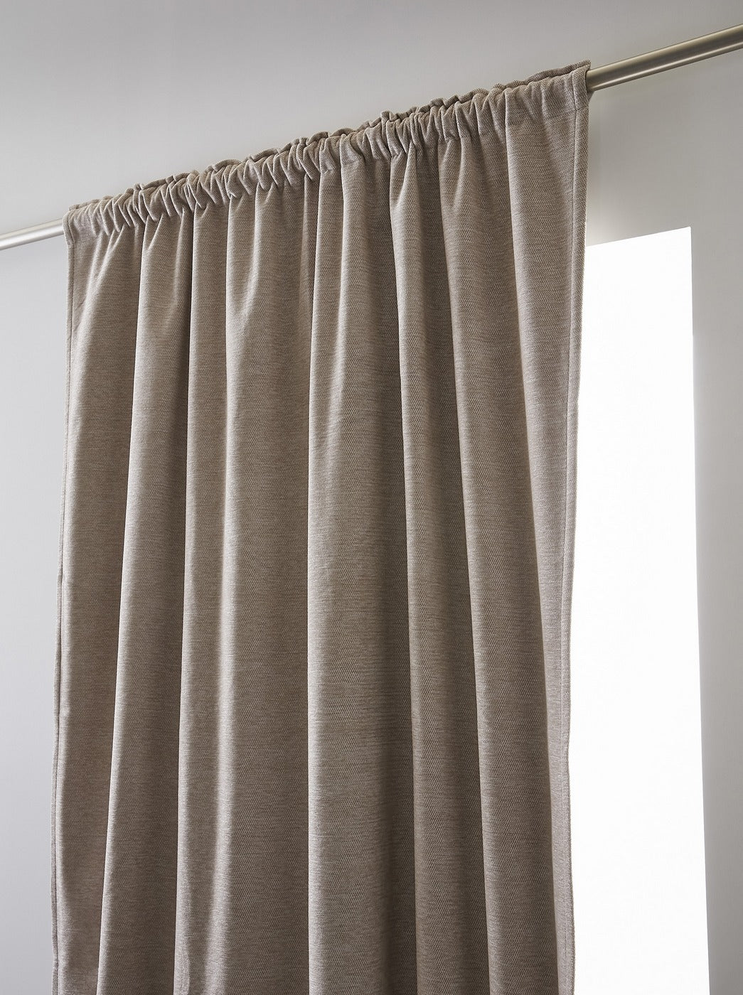 Bjorn - Rideau Galon Fronceur Occultant + Polaire - Polyester - Lin