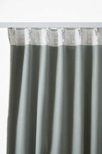 Bjorn - Cortina Cinta Fruncidora Opaca + Forro Polar - Poliéster - Eucalyptus