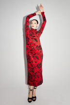 La Robe Tube Sam Velvet Kiku