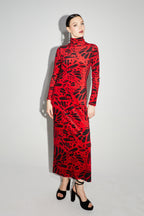 La Robe Tube Sam Velvet Kiku