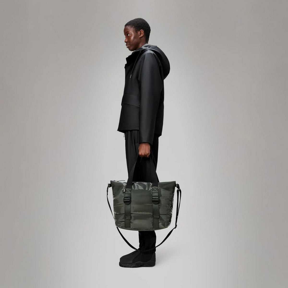 Sac Puffer Mix Tote Mini W3 Swamp - Mixte