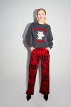 The Eddie Lucky Cat Black Sweatshirt