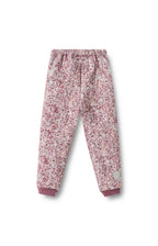 Pantaloni termici Alex - Rosa cipria a motivo paisley