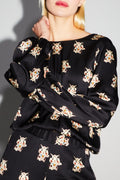 The Lucky Cat Reversible Wrap Daisy Blouse