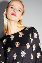 The Lucky Cat Reversible Wrap Daisy Blouse