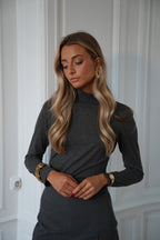 Pull Col Montant Stella - Gris