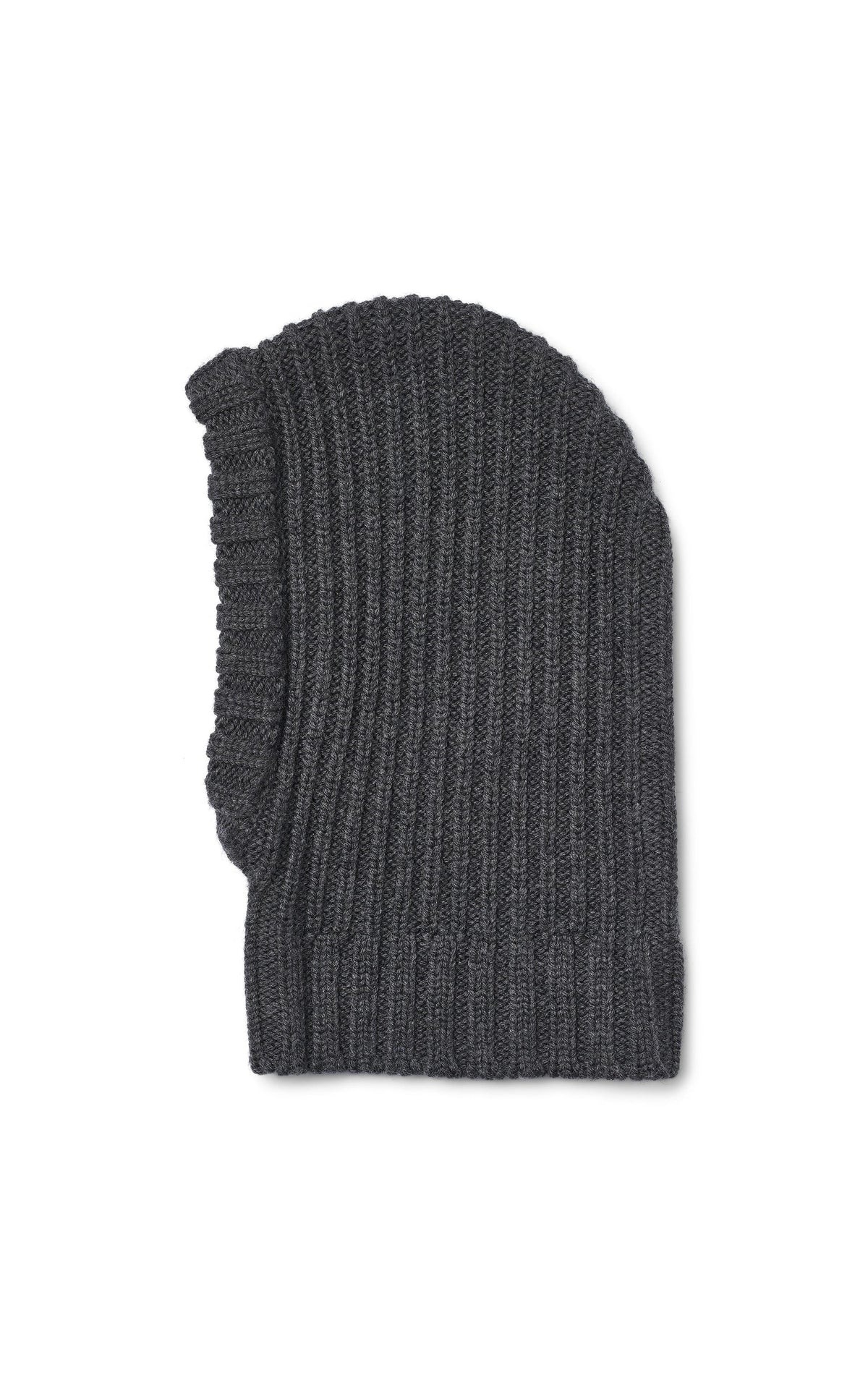Strick-Schlupfmütze Woolao - Charcoal Melange