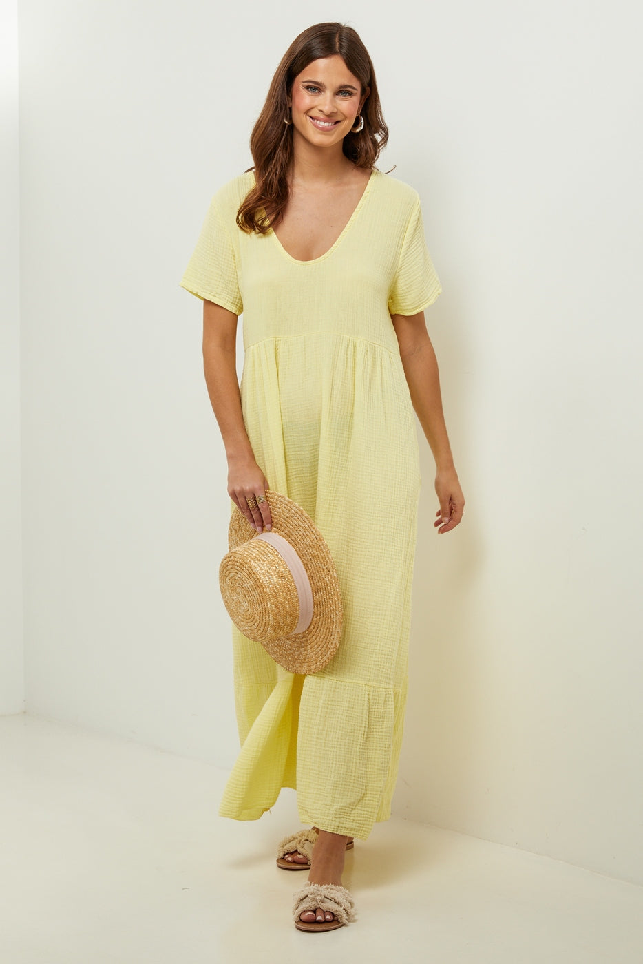Robe - Jaune - Femme