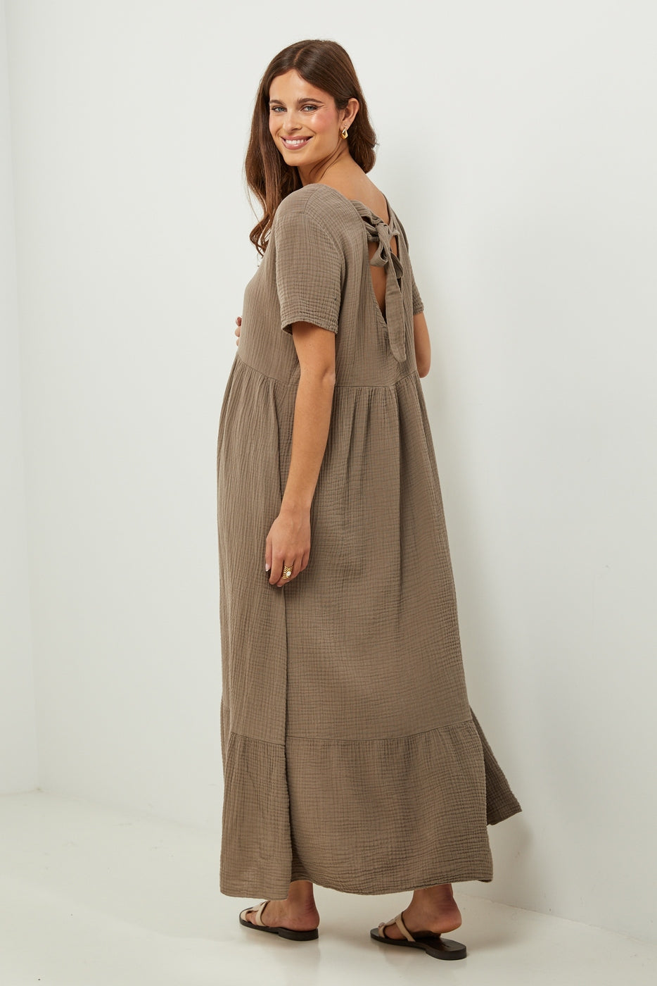 Vestido - Taupe - Mujer