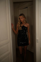 Robe À Sequins Dora - Noire