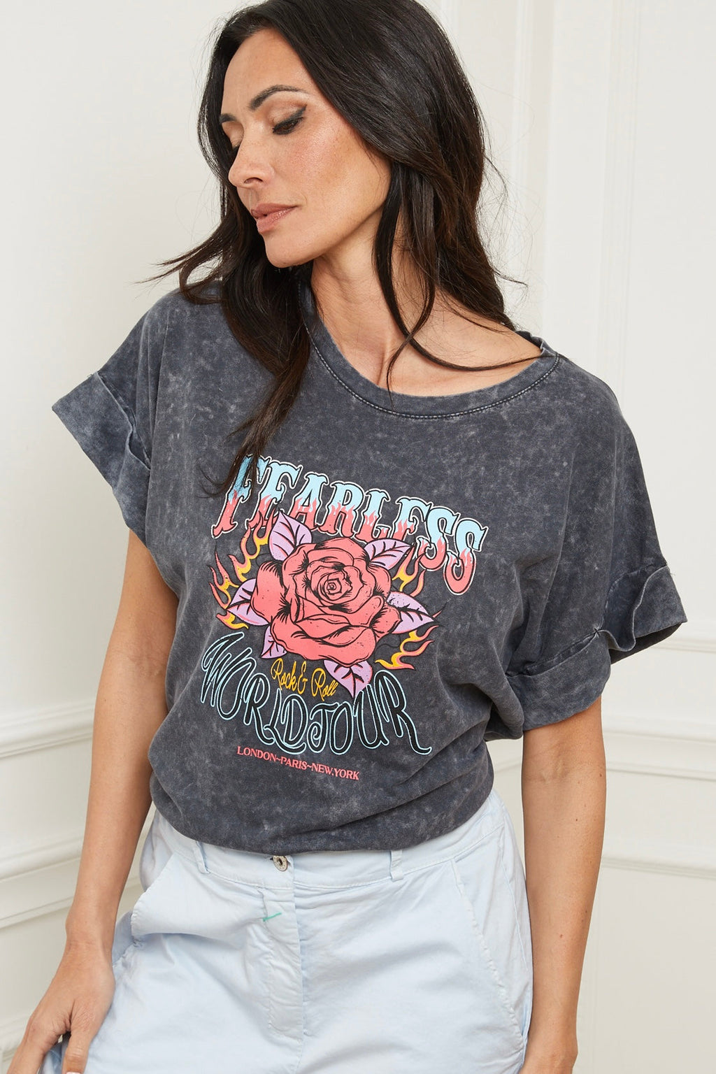 Roses T-Shirt - Gray