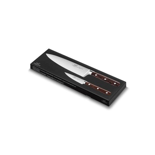 Coffret Cuisine - 2 Pièces Egide Wengé - Couteau D'Office 9Cm/Couteau De Cuisine 20Cm
