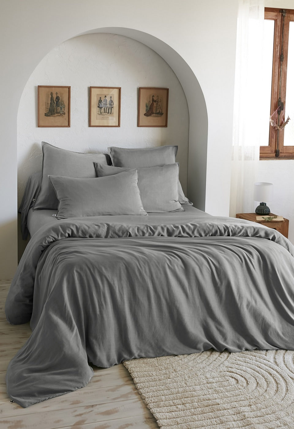 Lysandre - Housse De Couette - Lyocell Uni - Granit