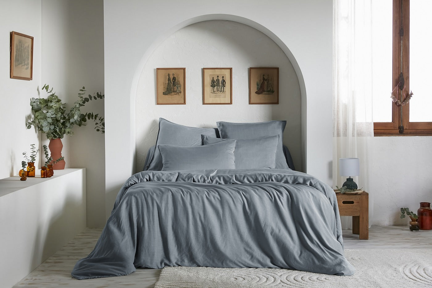Duvet Cover - Plain Lyocell - Lysandre - Stone