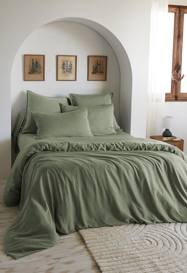 Duvet Cover - Plain Lyocell - Lysandre - Thyme