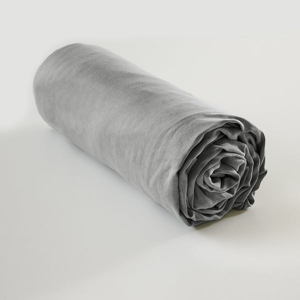 Fitted Sheet - Plain Lyocell - Lysandre - Granite