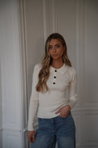 Jersey fino Marissa - Blanco