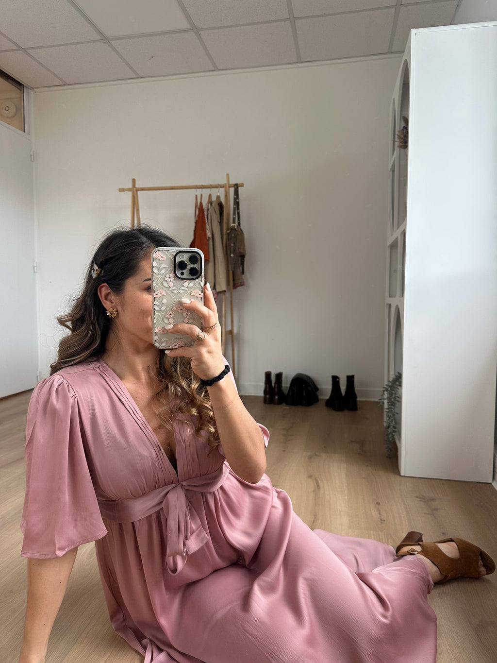 Suzy Long Dress Old Pink