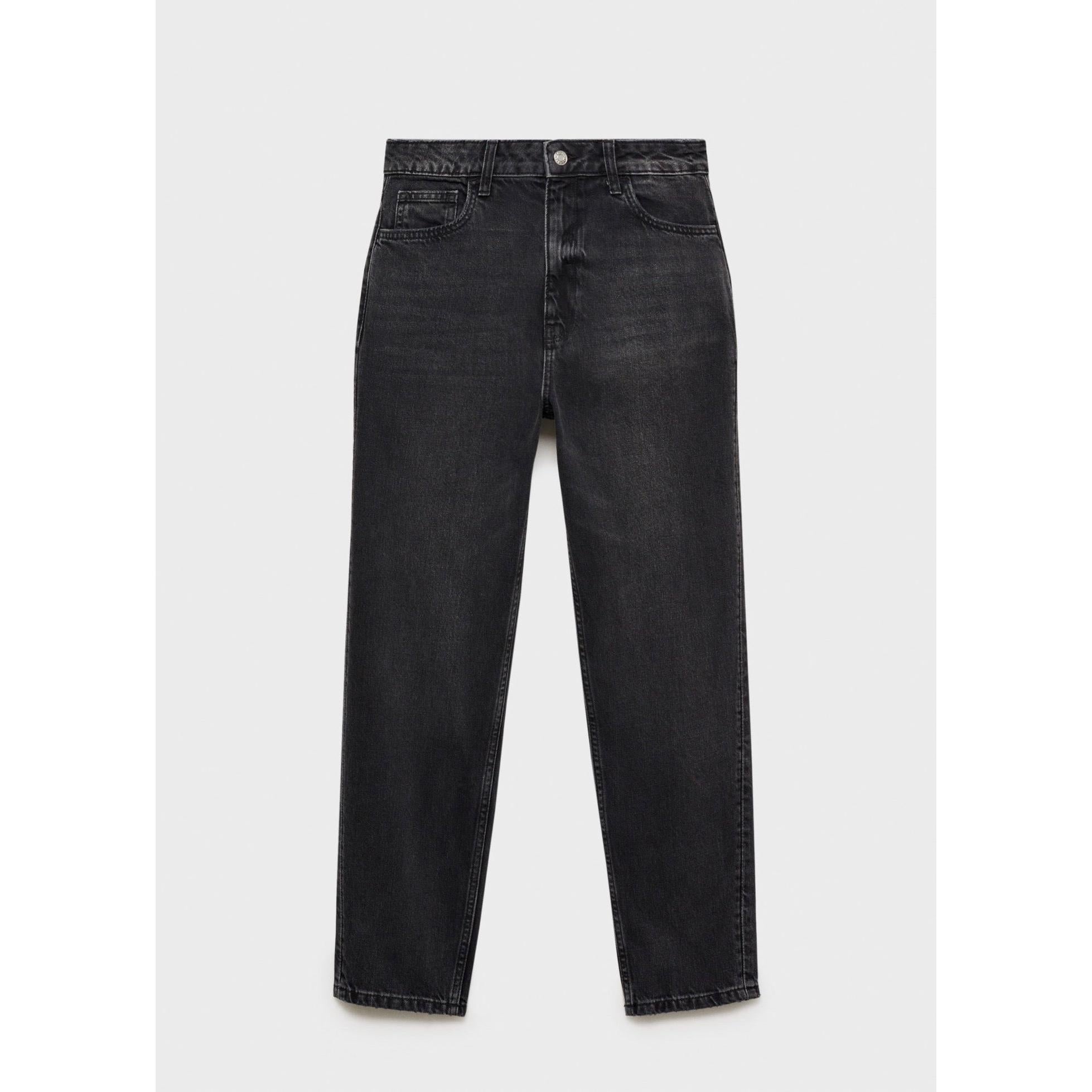 Jean Mom2000 Mom Taille Haute - Black Denim